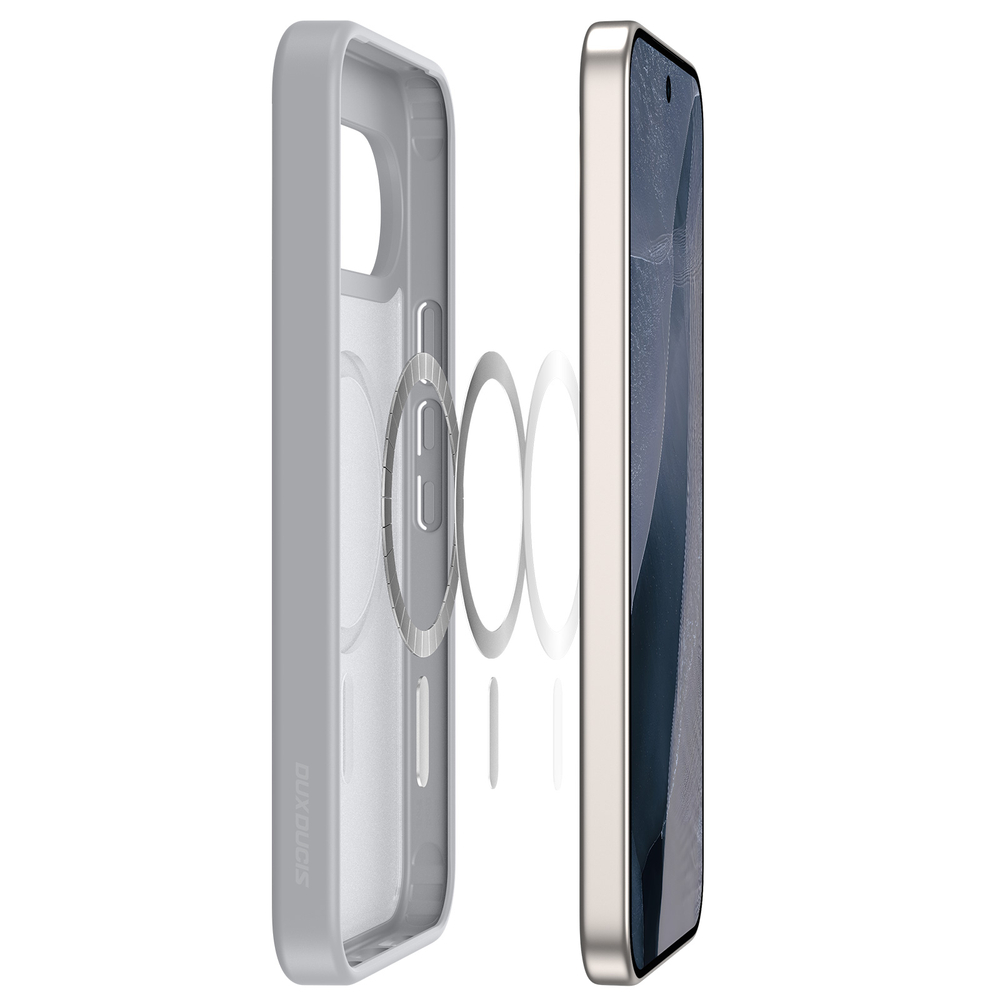 Матовый чехол серого цвета с MagSafe для Google Pixel 11 Pro XL, 10 Pro XL и 9 Pro XL, серия Yind Series от Dux Ducis