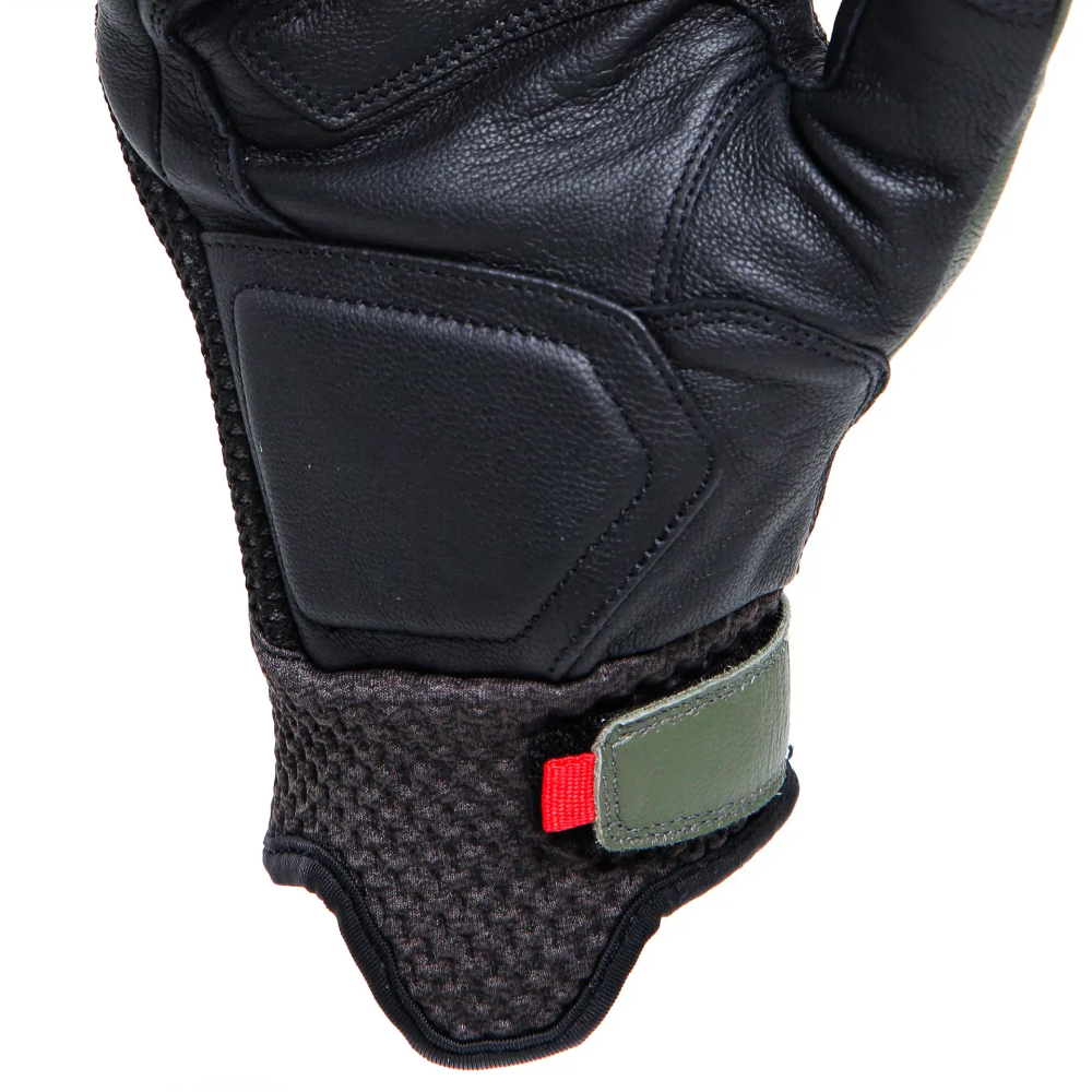 Мотоперчатки комбинированные Dainese KARAKUM ERGO-TEK Black/Army-Green