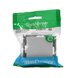 ATLASDESIGN 1-клавишный ПЕРЕКЛЮЧАТЕЛЬ, сх.6, 10АХ, механизм, БЕЛЫЙ