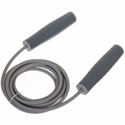 Скакалка утяжеленная RICHO RQ-JR-SG03, 3 м, ручка 132 мм, грузы 2х100 гр, серый