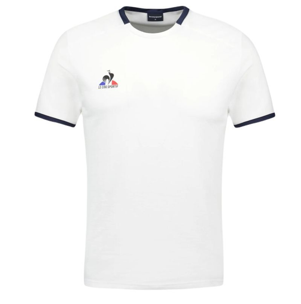 Мужская теннисная футболка Le Coq Sportif Tennis Short Sleeve N°5 - белый