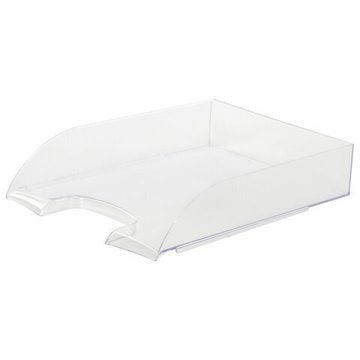 Лоток горизонтальный для бумаг BRAUBERG «Office style», 320×245×65 мм, прозрачный.
