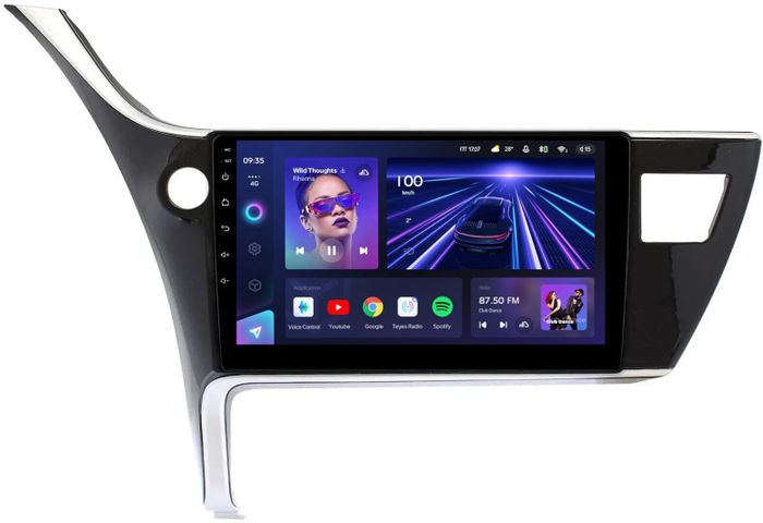 Магнитола для Toyota Corolla E180 2016-2019 (Китай) - Teyes CC3 Android 10, Быстрая, CarPlay, SIM-слот