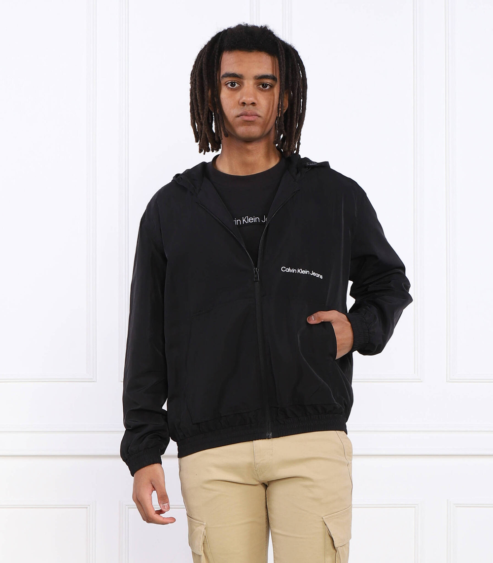 Куртка INSTITUTIONAL WINDBREAKER CALVIN KLEIN JEANS - черный(J30J323565)