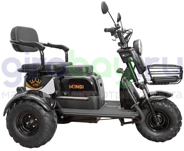 Электротрицикл IKINGI SIBTRIKE T3 Pro MAX 1000W (60V/30Ah) - Чёрный фото №3