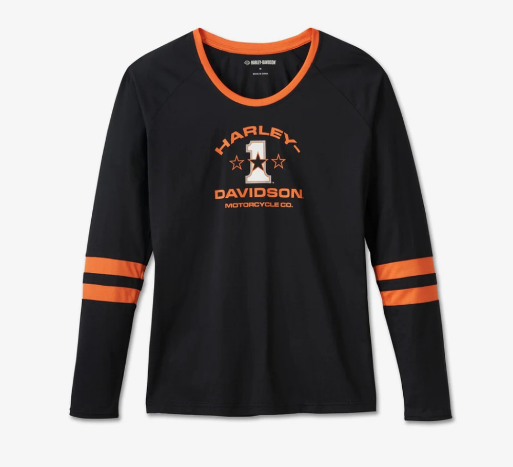 Лонгслив Women's First-Class Long Sleeve Raglan Top Harley-Davidson
