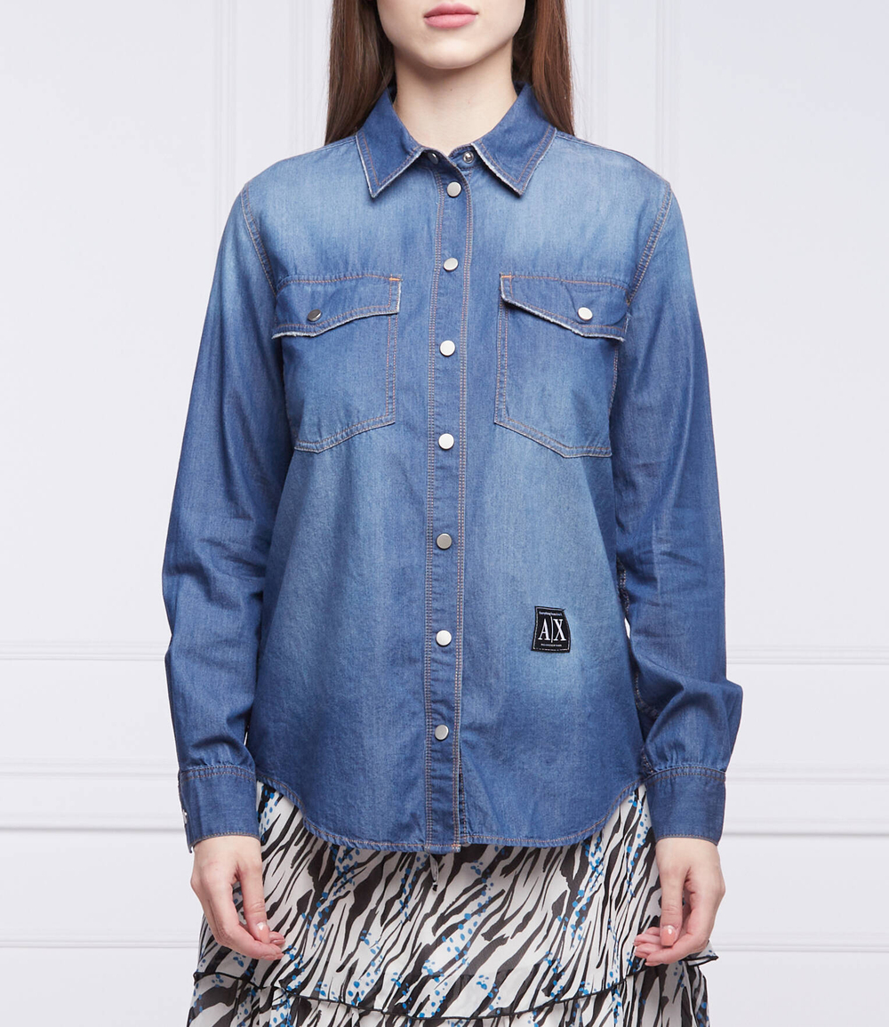рубашка Armani Exchange - голубой(3LYC40 Y1VTZ)