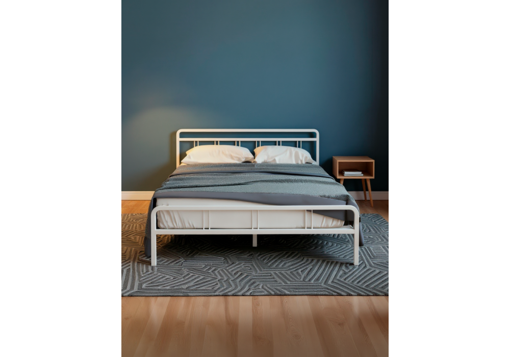 Кровать Woodville Рейк 140х200 белая