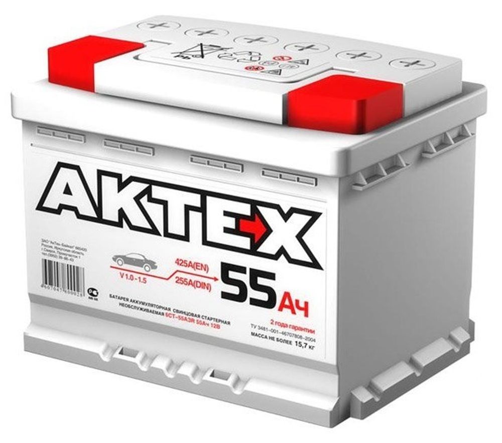 АкТех 6СТ- 55 аккумулятор АкТех 6СТ- 55 аккумулятор