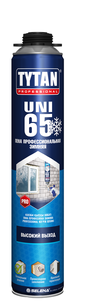 Пена профессиональная Tytan Professional 65 UNI зимняя 750 мл выход 65 л