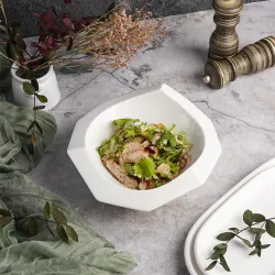 Салатник 725 мл d 25 см h9/7 см Nut Shell белый фарфор P.L. Proff Cuisine [2]