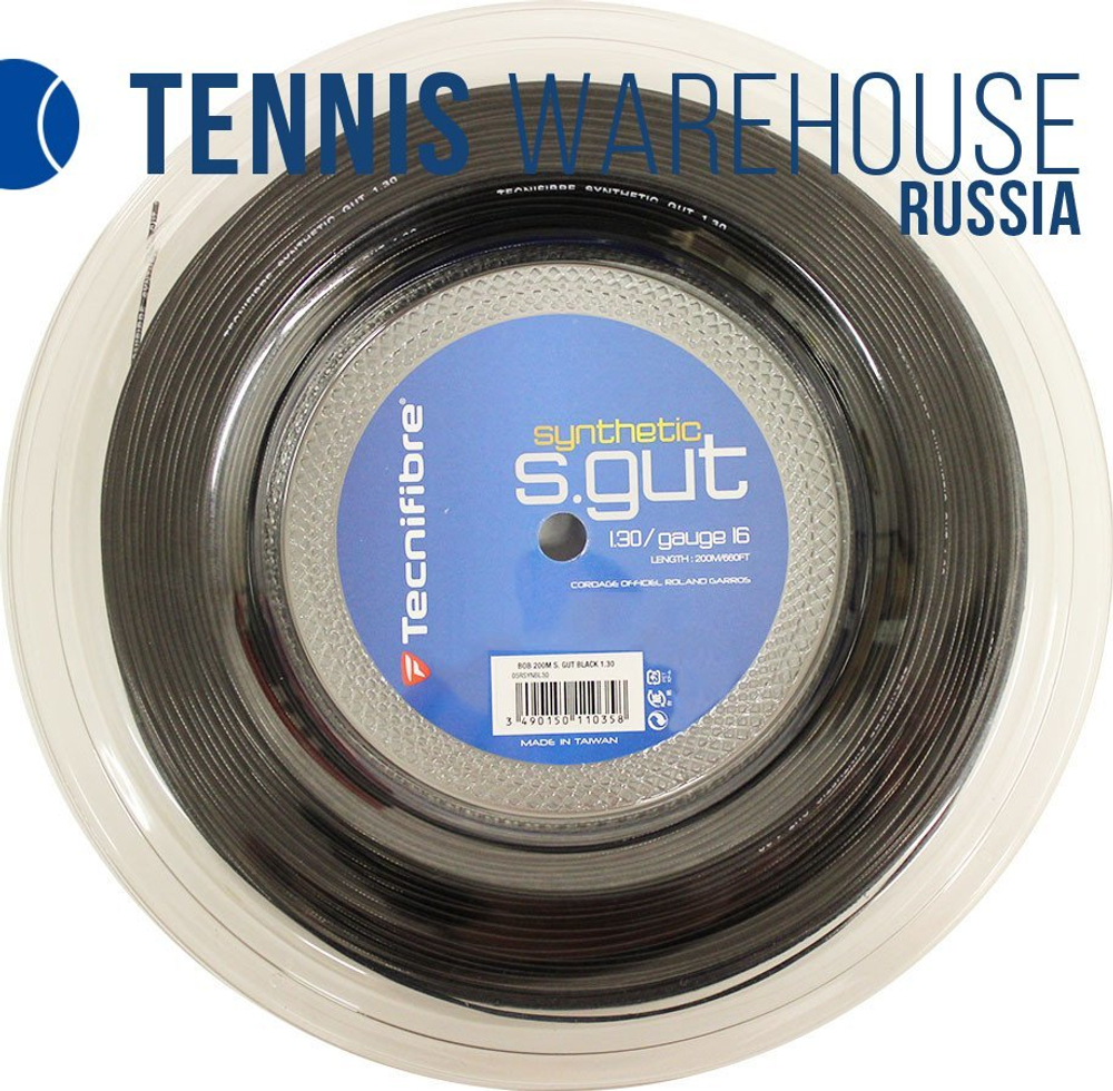 Теннисные струны Tecnifibre Synthetic Gut (200 m) - черный