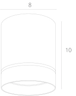 Точечный накладной светильник Arte Lamp ELLE A1909PL-1BK, LED