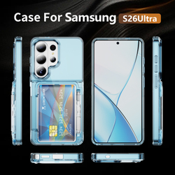 Прозрачный чехол Lumen Case с подставкой 2‑в‑1 и отделением для карт: Samsung Galaxy S26 Ultra