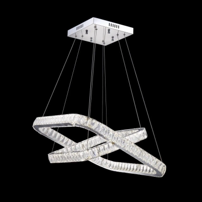 Eletto Granda EL336P70 LED Люстра хрустальная с пультом Хром