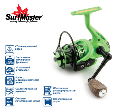 Катушка безынерционная Surf Master Tirata FT2500A 7+1bb з/ш