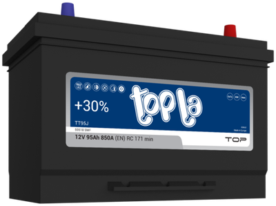 Аккумулятор TOPLA Top JIS 95 А/ч обратный R+ 306x173x200 D31 EN 850 А