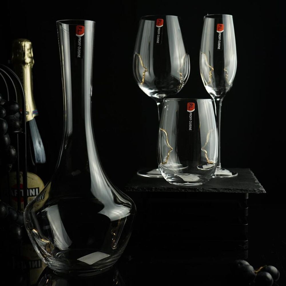 Бокал-флюте для шампанского 250 мл Face to Face декор d 4,5 см h24 см P.L. - BarWare [6]