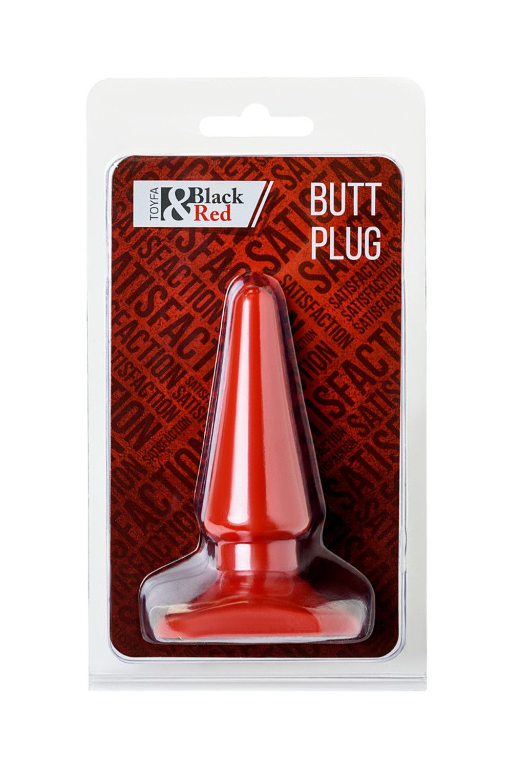 Красная анальная втулка Black&Red - 10 см. (Цвет: красный)