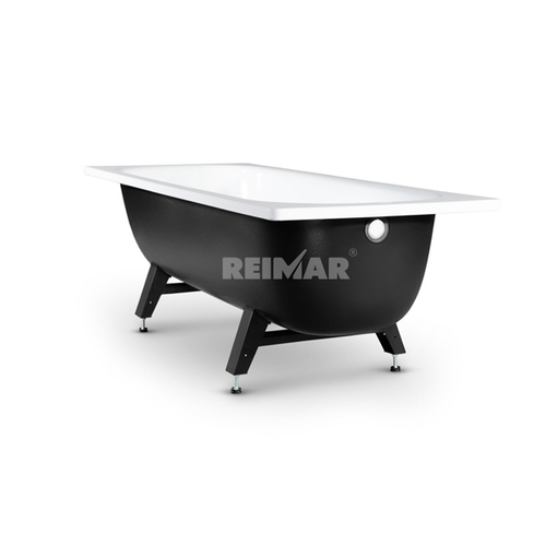 Ванна стальная 1,2*0,7*0,4 (ВИЗ) Reimar форма Сома, полимерная цв.белый (ОР-21205, ОР-21200)
