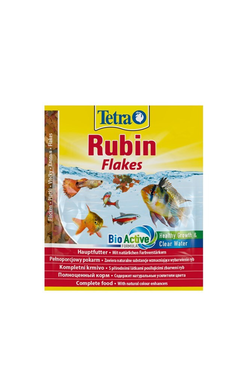 Tetra Rubin корм в хлопьях для улучшения окраса всех видов рыб 12 г (sachet)