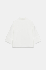 УКОРОЧЕННАЯ РУБАШКА С ШИРОКИМИ РУКАВАМИ — ZARA