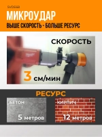 Алмазная коронка по бетону 68 мм с микроударом