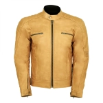 кожаная мотокуртка MCP CRISPY Yellow