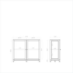 Низкая витрина Case CS160/2D
