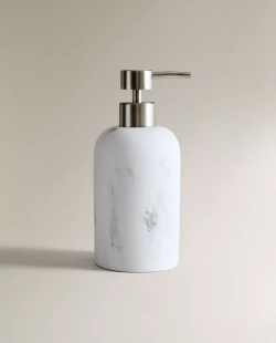ZARA HOME ДОЗАТОР МЫЛА С МРАМОРНЫМ УЗОРОМ, СЕРЫЙ