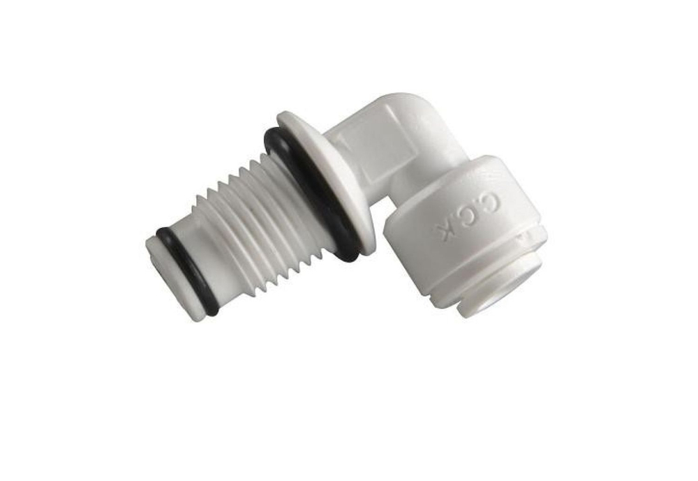 Фитинг угловой 1/4"-1/4" (трубка-резьба) с двойной резинкой 4 ME 4-1