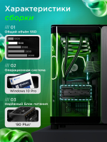 RTX5060ti Игровой компьютер (системный блок) Core i7 5960X 8ядер/ 64GB /SSD 1500Gb /800W/win 10 pro
