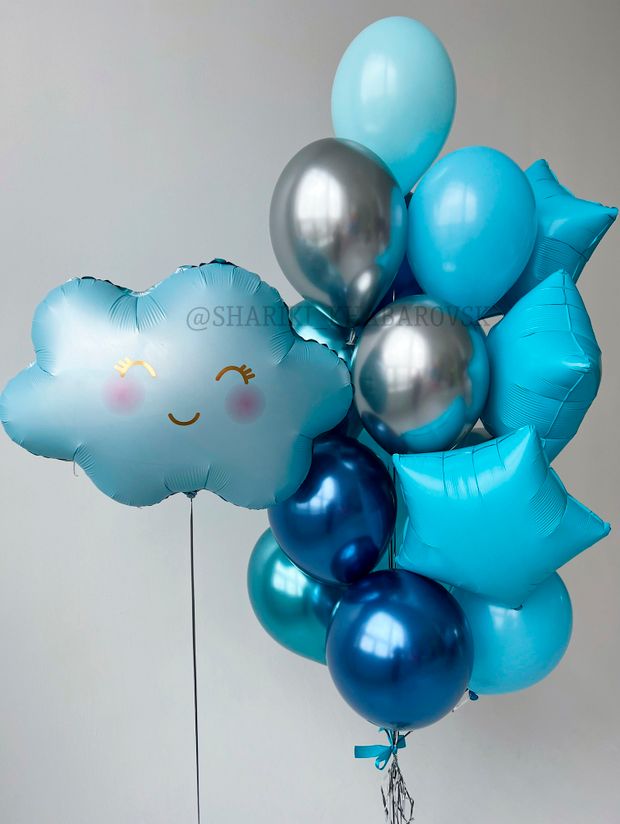 Воздушные шары на выписку для мальчика №5998