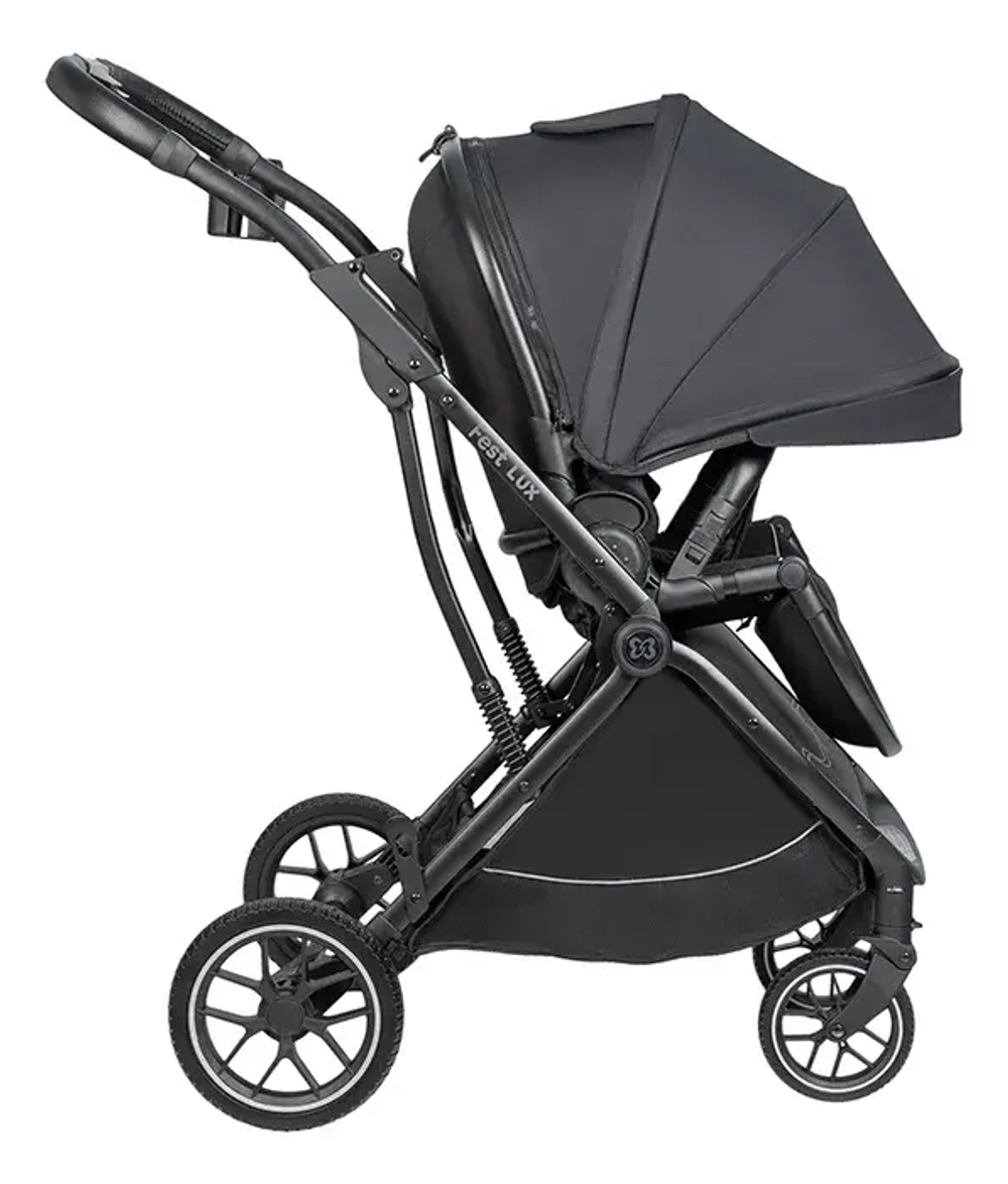 Коляска детская прогулочная Farfello Fest Lux (Угольно-черный / Carbon black FL-12 черная рама)