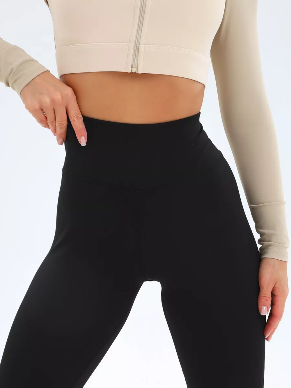 Леггинсы спортивные с сеткой утягивающие