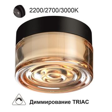 Настенно-потолочный светильник 6W 2200-3000K 7158/6CL янтарный RONDA Odeon Light