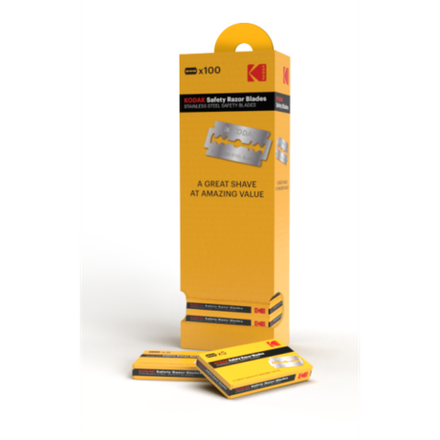Сменные кассеты для бритья Kodak Double edge blade двухсторонние классические лезвия для Т-образных станков