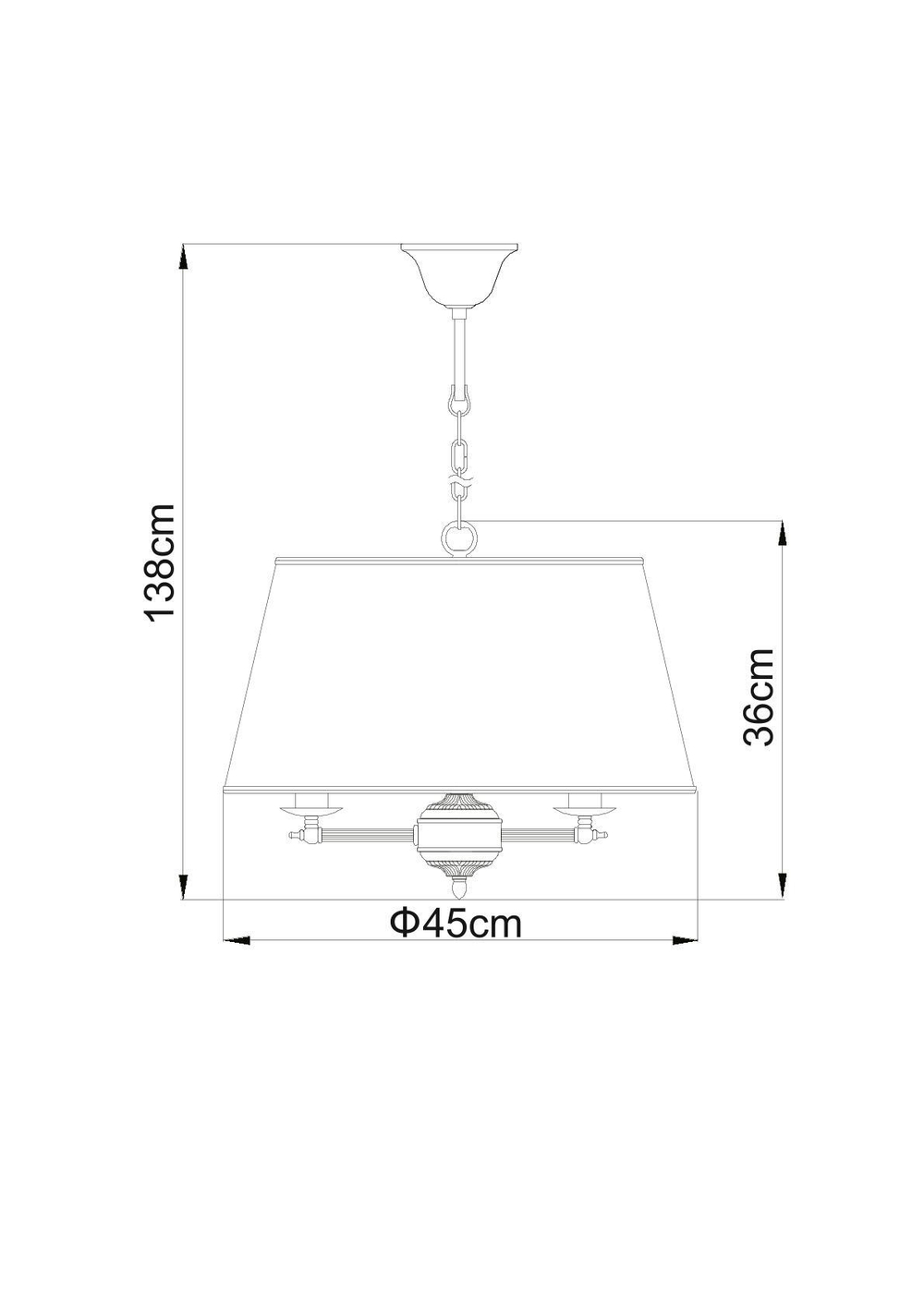 Светильник подвесной Arte Lamp Alice A3579SP-3AB