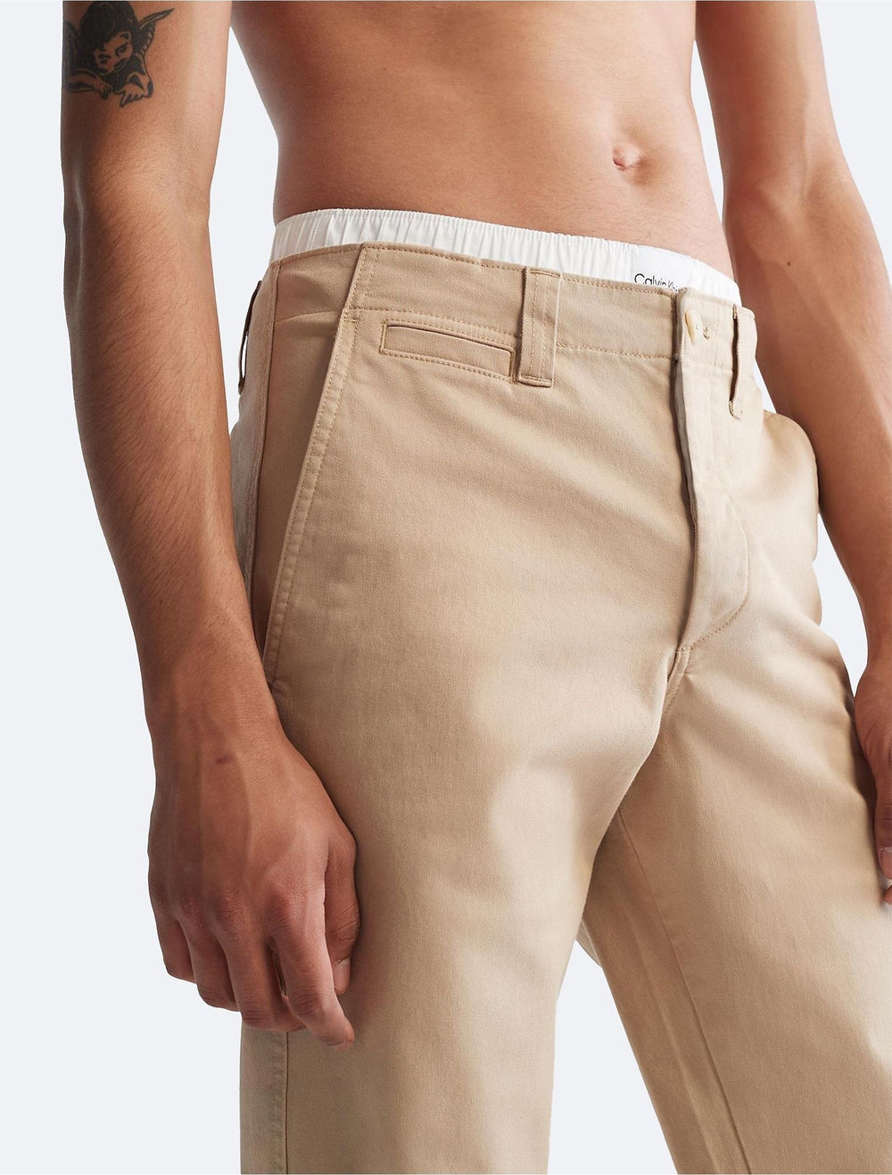 Брюки Calvin Klein Solid Utility Chinos Black Travertinee