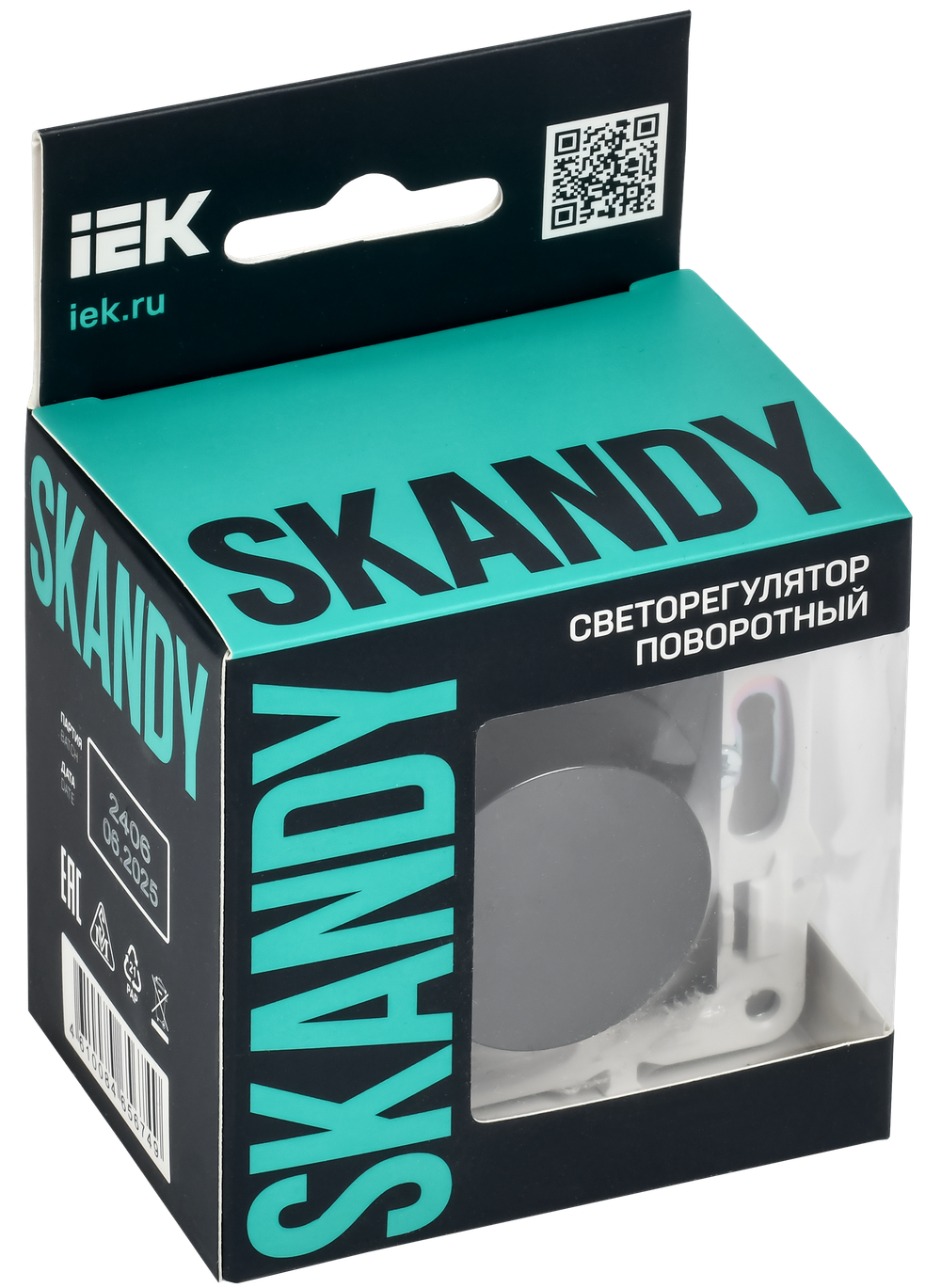 SKANDY Светорегулятор поворотный 600Вт SK-D01G графит IEK