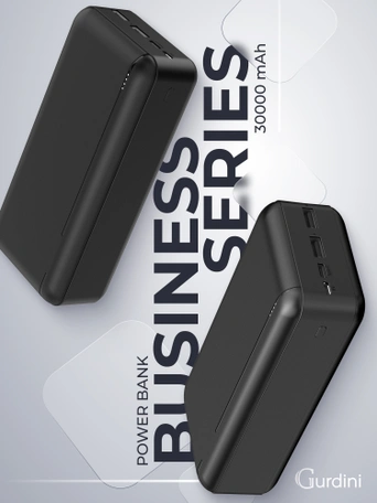 Дополнительный аккумулятор Gurdini Business Series GPBS-03B 30000 mAh Black