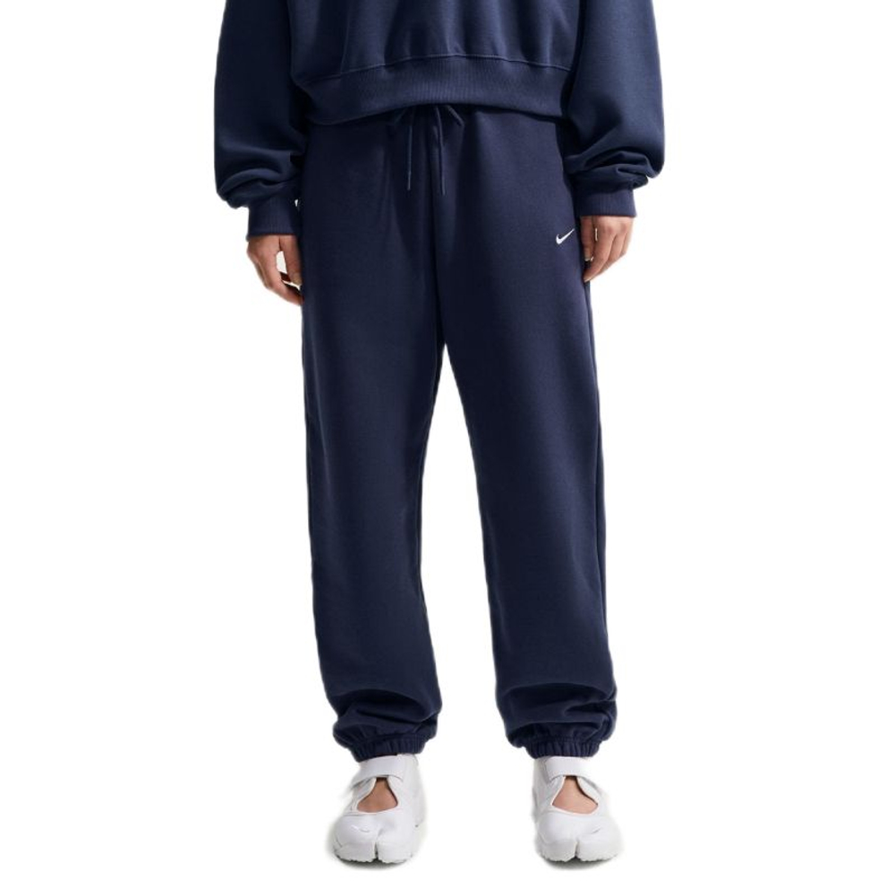 Женские брюки Nike Studio Fleece Medium Weight — midnight navy/sail