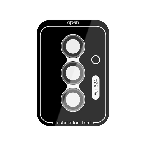 Защитное закаленное стекло (3шт) от Nillkin на камеру смартфона Samsung Galaxy S24, серия CLRFilm Camera Tempered Glass