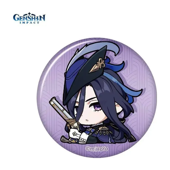 Значок Genshin Impact Q Version Court of Fontaine Клоринда Clorinde