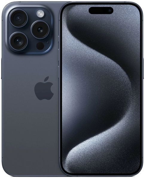 Смартфон Apple iPhone 15 Pro 128 ГБ (nano-SIM и eSIM), Синий титан | Blue Titanium