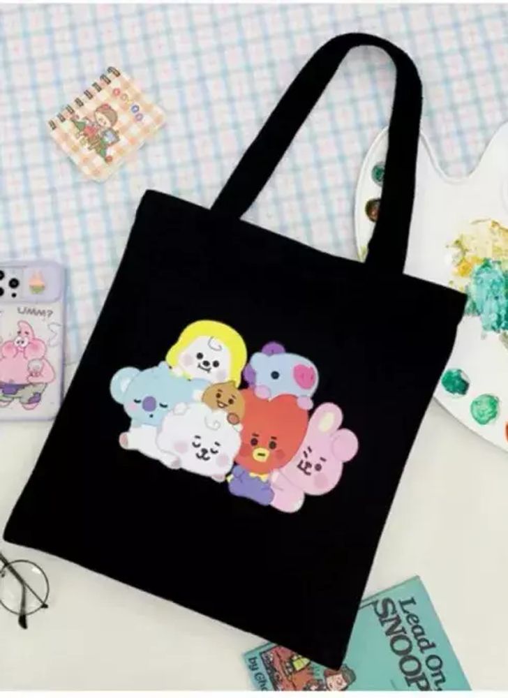 Чёрный шоппер BT21 Чёрный шоппер BT21