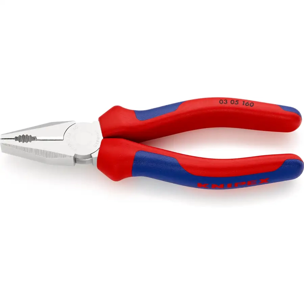 Плоскогубцы комбинированные хромированные 160 мм Knipex 03 05 160