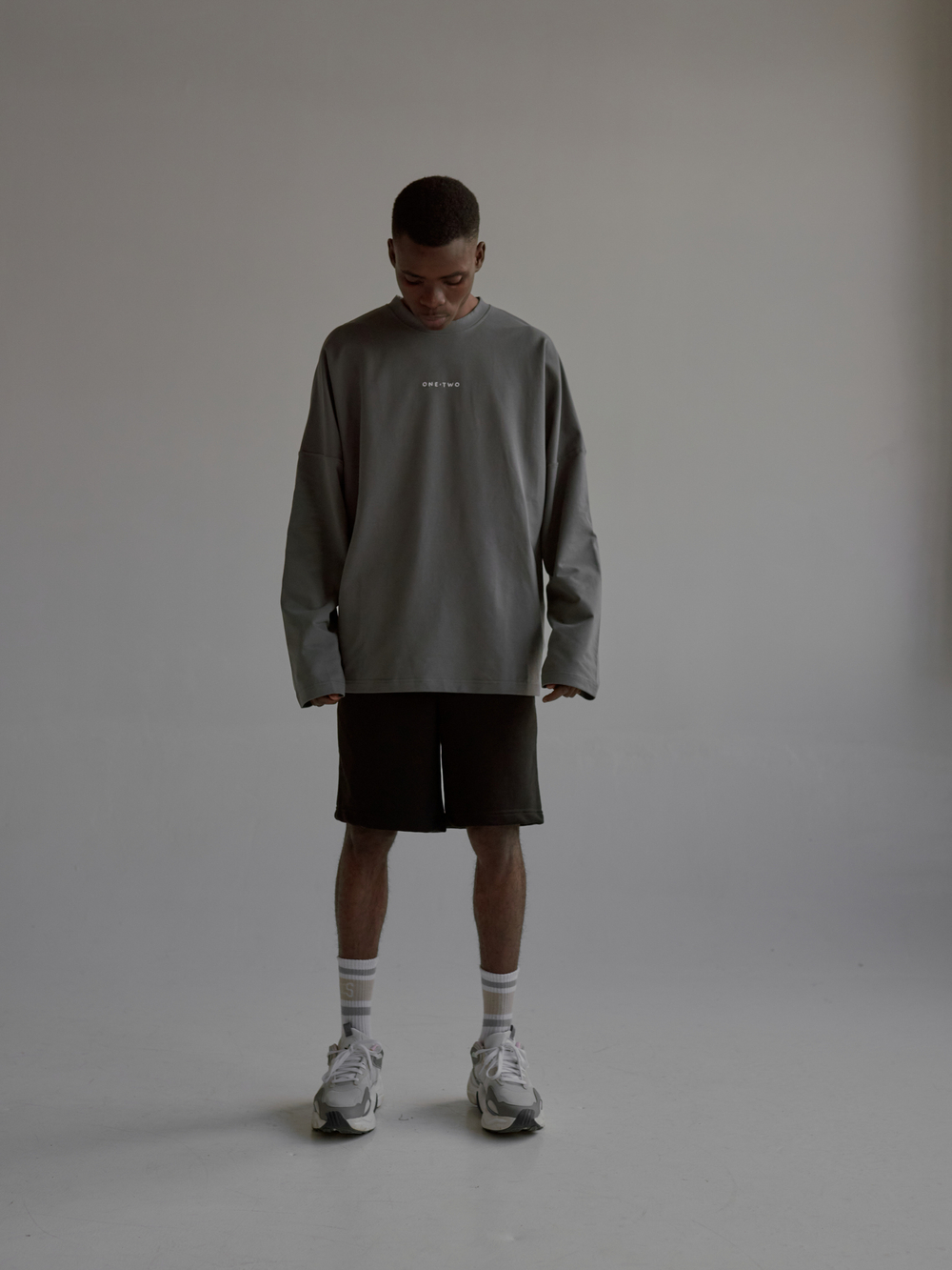 LS T-Shirt LOGO Pewter