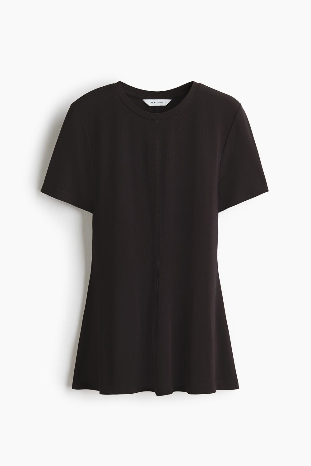 Топ с баской из интерлока - H&M