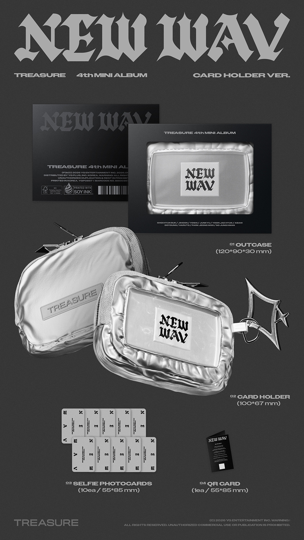 [Альбом] TREASURE - NEW WAV (CARD HOLDER VER.) (Limited Edition)